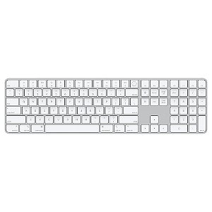 Magic Keyboard com Touch ID e teclado numérico para modelos de Mac com chip da Apple – Inglês (EUA) – Teclas brancas
