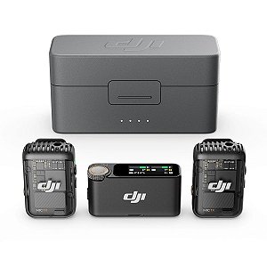 Microfone DJI Mic 2 (2 TX Microfone + 1 RX Receptor + 1 Case de carregamento) BR