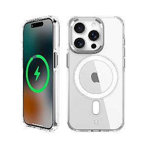 Capinha Crystal com MagSafe para iPhone 15 Pro Anti-Amarelamento – Gshield ․˯