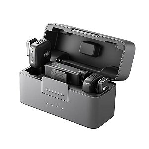 Microfone DJI Mic Mini (2 TX Microfone + 1 RX Receptor + 1 Case de carregamento) BR