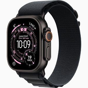 Apple Watch Ultra 3 GPS+Cellular - Caixa preta de titânio de 49mm - Pulseira loop Alpina preta
