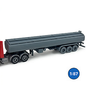 Carreta Tanque Inflamáveis HO 1:87 – Anos 80