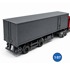 Carreta Furgão 2 Eixos HO 1:87