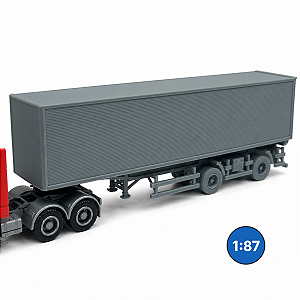 Carreta Furgão Vanderleia 2 Eixos HO 1:87