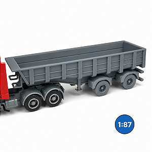 Carreta Basculante 2 Eixos HO 1:87