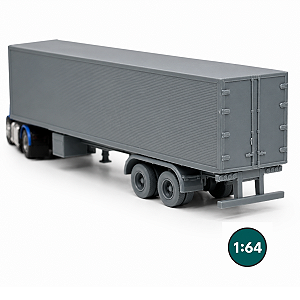 Carreta Furgão 2 Eixos 1:64