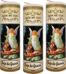 Vela Votiva 7 Dias Anjo da Guarda - 10 Unidades