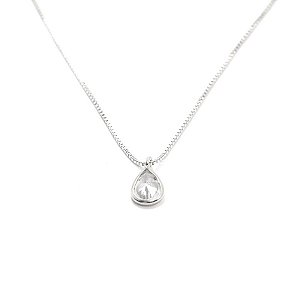 COLAR PONTO DE LUZ GOTA PRATA 925