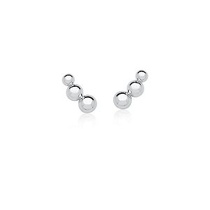 BRINCO EAR CUFF COM TRÊS ESFERAS LISAS