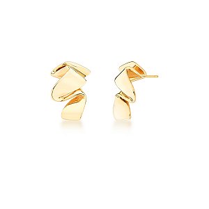 BRINCO MEDIO TRABALHADO TRANCADO BANHADO A OURO