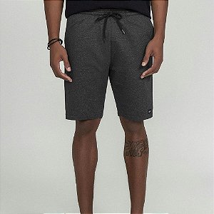 Bermuda Moletom sem Felpa Cinza Pai