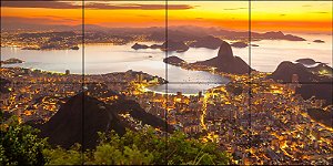 RIO DE JANEIRO PÔR DO SOL 80x40