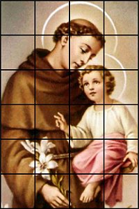 MOSAICO SANTO ANTÔNIO 80 x 120CM 100% AZULEJO
