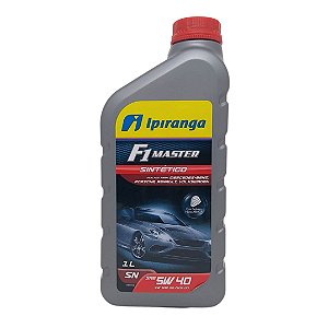 Óleo lubrificante de motor Ipiranga F1 Master Sintético 5W40 SN 502