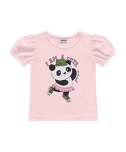 Camiseta infantil basica estampada