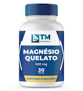 Magnésio Quelato 500mg 30 Cápsulas