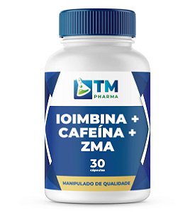 Ioimbina 10mg + Cafeína 150mg + ZMA 30 cápsulas