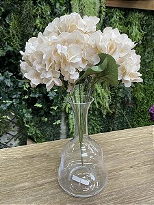 Buquê de Hortênsia Creme x5