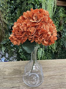 Buquê de Hortênsia Laranja x5