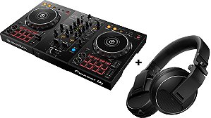 KIT DJ Controlador Pioneer DDJ 400 + Fone Pioneer HDJ X5 Black