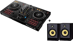 KIT DJ Controlador Pioneer DDJ 400 com RekordBox + Caixas de Som Monitores KRK Rokit 8 Rp8 G4