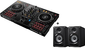 KIT DJ Controlador Pioneer DDJ 400 + Par de Monitor de Áudio Ativo Pioneer S-DJ60X