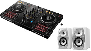 KIT DJ Controlador Pioneer DDJ 400 + Par De Caixas De Som Monitor De Áudio Ativo Pioneer VM-50 Branco