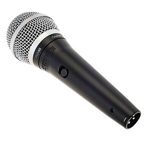 Microfone Vocal Dinâmico Shure PGA48-XLR Cardioide Profissional