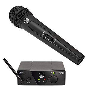 Microfone AKG WMS40 Mini Vocal Profissional Com Set Sistema Sem Fio