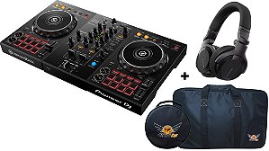 KIT DJ Controlador Pioneer DDJ 400 + Fone Pioneer HDJ CUE-1 +  BAG Para Controlador e Fone Dj