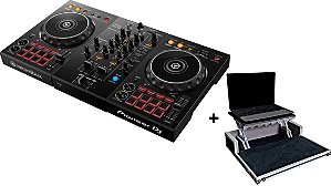 Controlador Pioneer DDJ 400 com RekordBox + Case Para Transporte com Plataforma Notebook