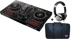 KIT DJ Controlador Pioneer DDJ400 + Fone Numark HF 125 + Bag Global Djs