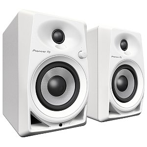 Par de Caixas de Som Monitores de Audio Pioneer DJ DM-40 de 4" White