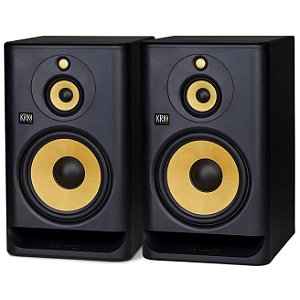 Par de Caixas de Som Monitores de Áudio KRK ROKIT RP103 G4 de 10" Tri-Amp