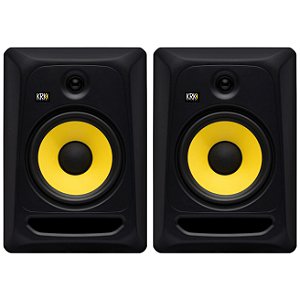 Par de Caixas de Som Monitores de Áudio KRK Classic RP8 de 8" para Estúdio