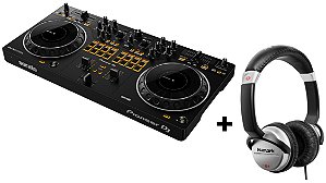 Kit Controlador Pioneer DJ DDJ-REV1 Com 2 Canais + Fone Numark HF 125