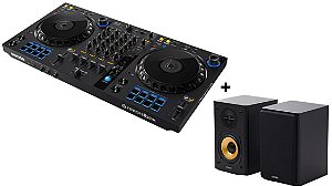 KIT DJ Controlador Pioneer 4 Canais DDJ FLX6 + Caixas Edifier R1000T4 Preta