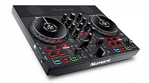 Controlador de DJ Numark Party Mix Live com Show de Luzes e Alto-Falantes Integrados