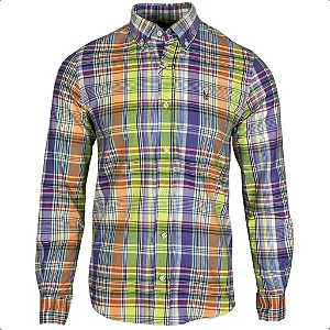 Camisa Ralph Lauren Masculina Custom fit xadrez