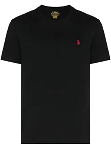 Camiseta Ralph Lauren Masculina Custom Fit Cor Preta