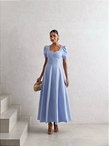 Vestido Midi Alfaiataria Lora