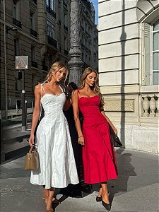 Vestido Mídi com Alcinha Valença