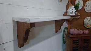 Tábua Para Prateleira - MONTE A SUA - 80cm - Branco desgastado