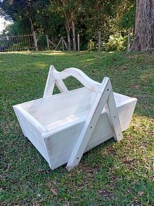 Cesta Picnic - Branco desgastado