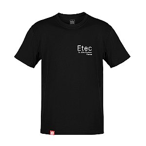 Camiseta ETEC Júlio Cardoso - Preta