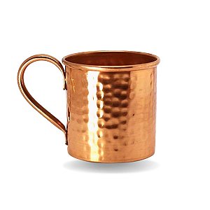 Caneca De Cobre Puro Moscow Mule Martelada 350 ML