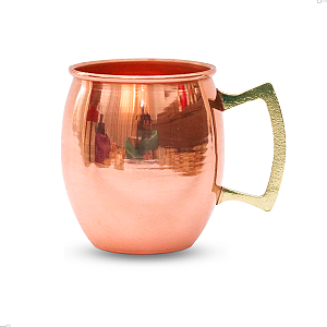 Caneca De Cobre Puro Lisa Moscow Mule 500 ML