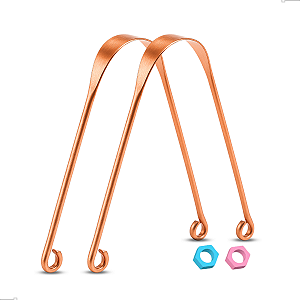 Kit 02 Raspador Limpador De lingua 100% Em Cobre Puro