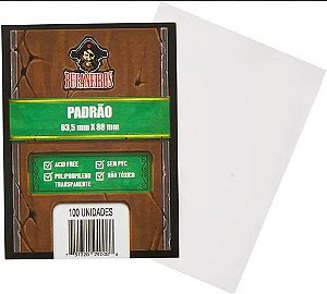 Sleeve Bucaneiros Padrão 63,5mm x 88mm (100 unidades)