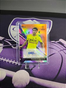 [Card Avulso] - 2021-22 Topps Finest UCL Mamoud Dahoud Orange Refractor AUTO #13/25
